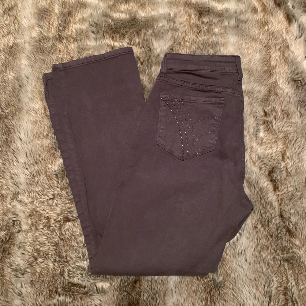 NYDJ Straight leg bling pocket jeans